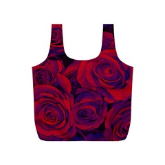 Roses Red Purple Flowers Pretty Full Print Recycle Bag (s) by Pakrebo