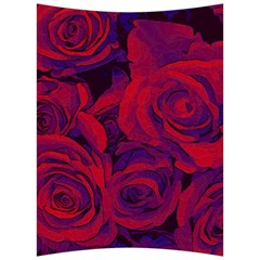 Roses Red Purple Flowers Pretty Back Support Cushion by Pakrebo