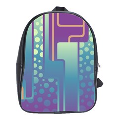 Non Seamless Pattern Background School Bag (large) by Pakrebo