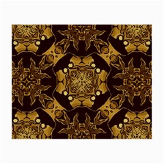 Gold Black Book Cover Ornate Small Glasses Cloth by Pakrebo