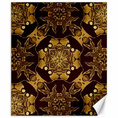 Gold Black Book Cover Ornate Canvas 8  X 10  by Pakrebo