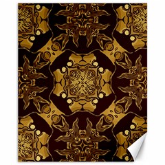 Gold Black Book Cover Ornate Canvas 11  X 14  by Pakrebo