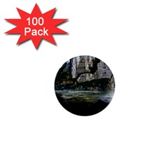 Sea Island Castle Landscape 1  Mini Buttons (100 pack) 