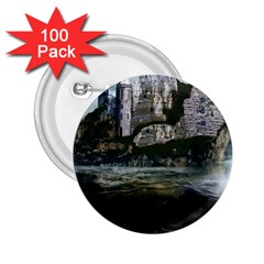 Sea Island Castle Landscape 2.25  Buttons (100 pack) 