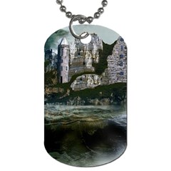 Sea Island Castle Landscape Dog Tag (one Side) by Pakrebo