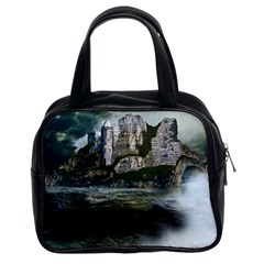 Sea Island Castle Landscape Classic Handbag (Two Sides)