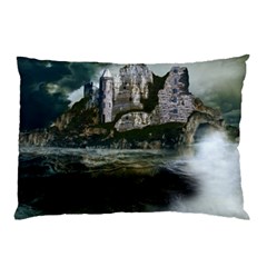 Sea Island Castle Landscape Pillow Case