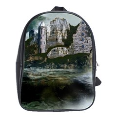 Sea Island Castle Landscape School Bag (Large)