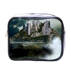 Sea Island Castle Landscape Mini Toiletries Bag (one Side) by Pakrebo