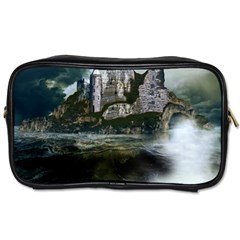 Sea Island Castle Landscape Toiletries Bag (one Side) by Pakrebo