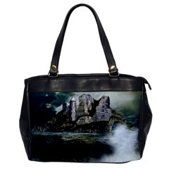 Sea Island Castle Landscape Oversize Office Handbag