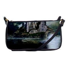 Sea Island Castle Landscape Shoulder Clutch Bag by Pakrebo