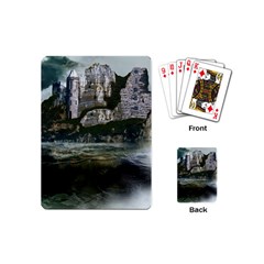 Sea Island Castle Landscape Playing Cards Single Design (Mini)