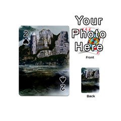 Sea Island Castle Landscape Playing Cards 54 Designs (mini) by Pakrebo