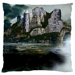 Sea Island Castle Landscape Standard Flano Cushion Case (Two Sides)