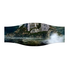 Sea Island Castle Landscape Stretchable Headband by Pakrebo