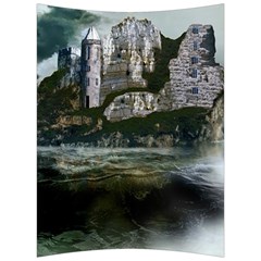 Sea Island Castle Landscape Back Support Cushion by Pakrebo