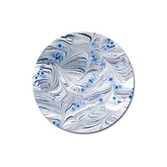 Marbled Paper Mottle Color Movement Magnet 3  (round) by Pakrebo