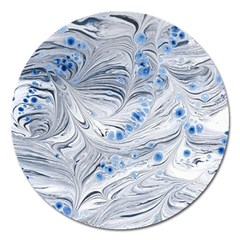 Marbled Paper Mottle Color Movement Magnet 5  (round) by Pakrebo