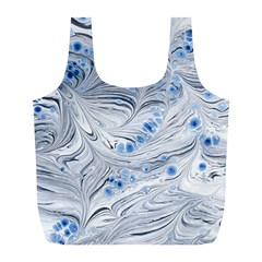 Marbled Paper Mottle Color Movement Full Print Recycle Bag (l) by Pakrebo