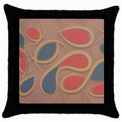 Background Abstract Non Seamless Throw Pillow Case (black) by Pakrebo