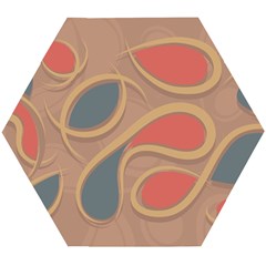 Background Abstract Non Seamless Wooden Puzzle Hexagon