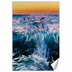 Sea Waves Ocean Water Beach Surf Canvas 20  X 30 