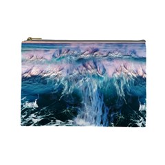 Sea Waves Ocean Water Beach Surf Cosmetic Bag (large) by Pakrebo