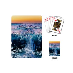 Sea Waves Ocean Water Beach Surf Playing Cards Single Design (mini) by Pakrebo