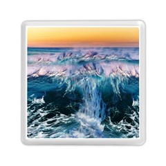 Sea Waves Ocean Water Beach Surf Memory Card Reader (square) by Pakrebo