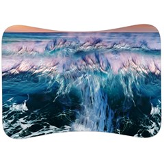 Sea Waves Ocean Water Beach Surf Velour Seat Head Rest Cushion by Pakrebo