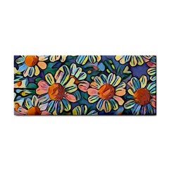 Daisies Flowers Colorful Garden Hand Towel by Pakrebo