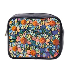 Daisies Flowers Colorful Garden Mini Toiletries Bag (two Sides) by Pakrebo