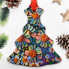 Daisies Flowers Colorful Garden Ornament (christmas Tree)  by Pakrebo