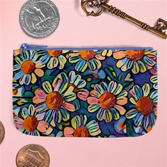 Daisies Flowers Colorful Garden Large Coin Purse by Pakrebo