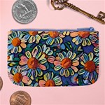 Daisies Flowers Colorful Garden Large Coin Purse Back