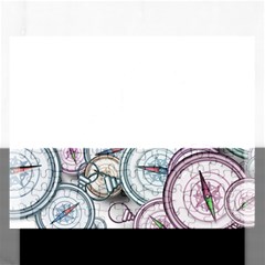 Compass Direction North South East Rectangular Jigsaw Puzzl by Pakrebo