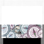 Compass Direction North South East Rectangular Jigsaw Puzzl Front