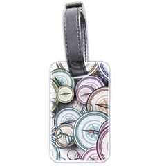 Compass Direction North South East Luggage Tag (two Sides) by Pakrebo