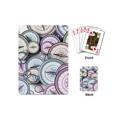 Compass Direction North South East Playing Cards Single Design (mini) by Pakrebo