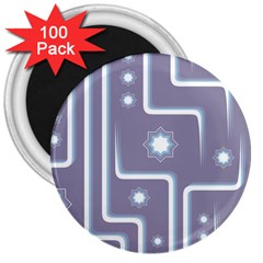 Pattern Non Seamless Background 3  Magnets (100 Pack) by Pakrebo