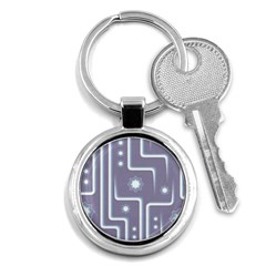 Pattern Non Seamless Background Key Chain (round) by Pakrebo