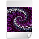 Fractal Background Swirl Art Skull Canvas 24  x 36  23.35 x34.74  Canvas - 1