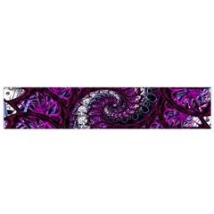 Fractal Background Swirl Art Skull Small Flano Scarf by Pakrebo