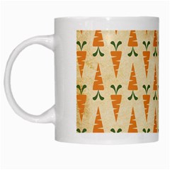 Patter Carrot Pattern Carrot Print White Mugs by Pakrebo