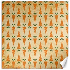 Patter Carrot Pattern Carrot Print Canvas 12  X 12  by Pakrebo