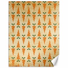 Patter Carrot Pattern Carrot Print Canvas 12  X 16  by Pakrebo