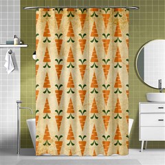 Patter Carrot Pattern Carrot Print Shower Curtain 48  X 72  (small)  by Pakrebo