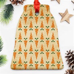 Patter Carrot Pattern Carrot Print Ornament (bell) by Pakrebo