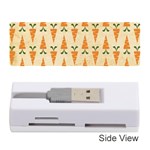 Patter Carrot Pattern Carrot Print Memory Card Reader (Stick) Front